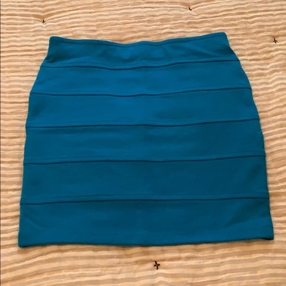 Bright Blue Mini Skirt